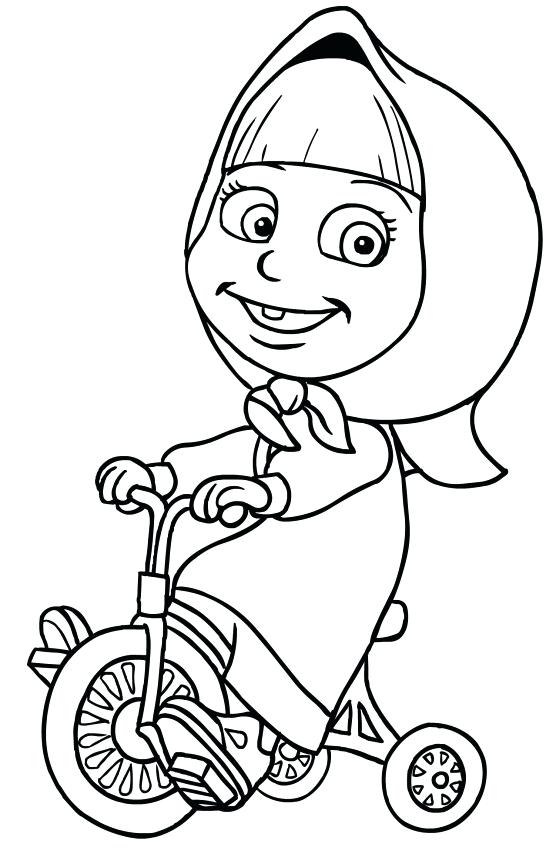 Masha And The Bear Coloring Pages - Coloring Home