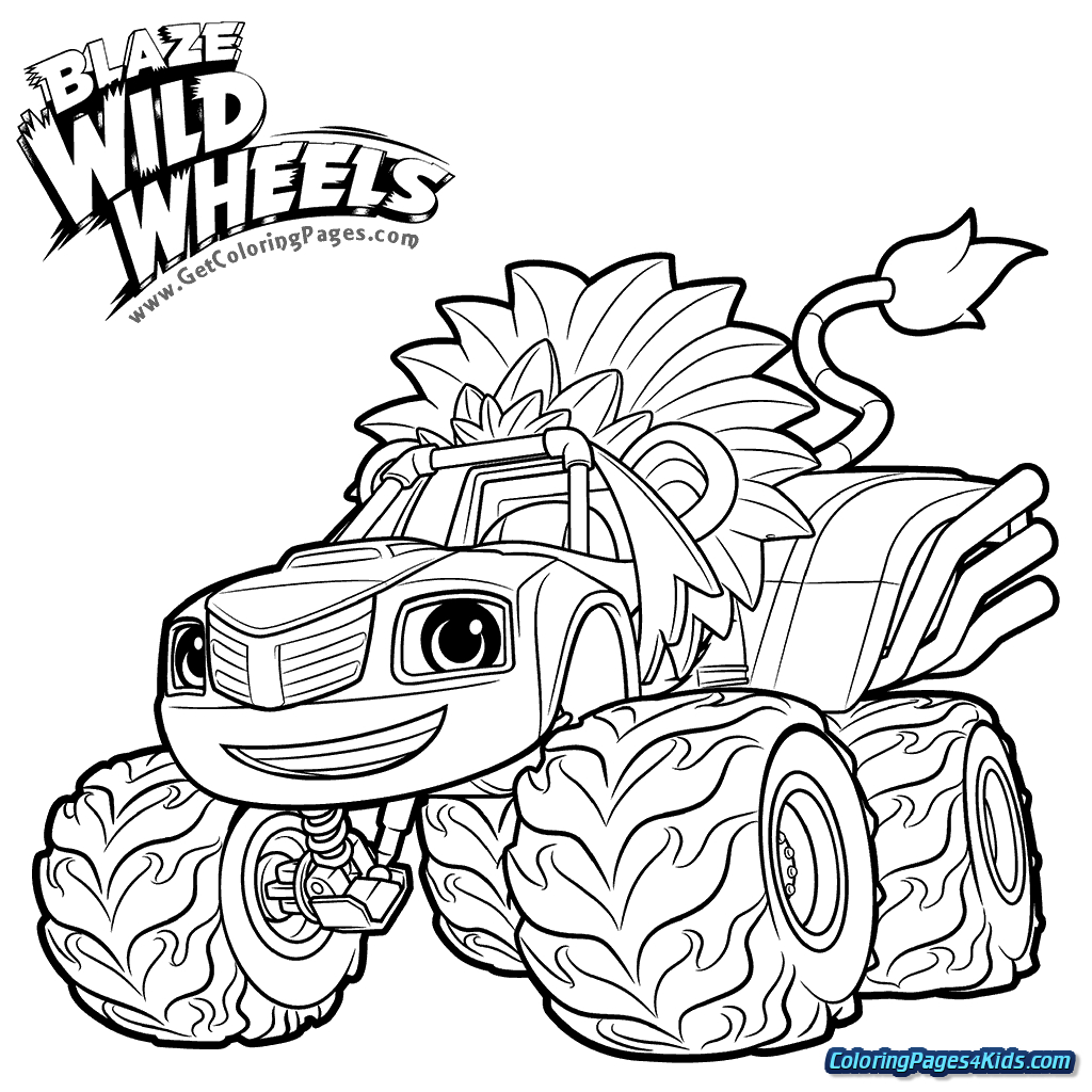 Blaze Monster Machines Pickles Coloring Pages