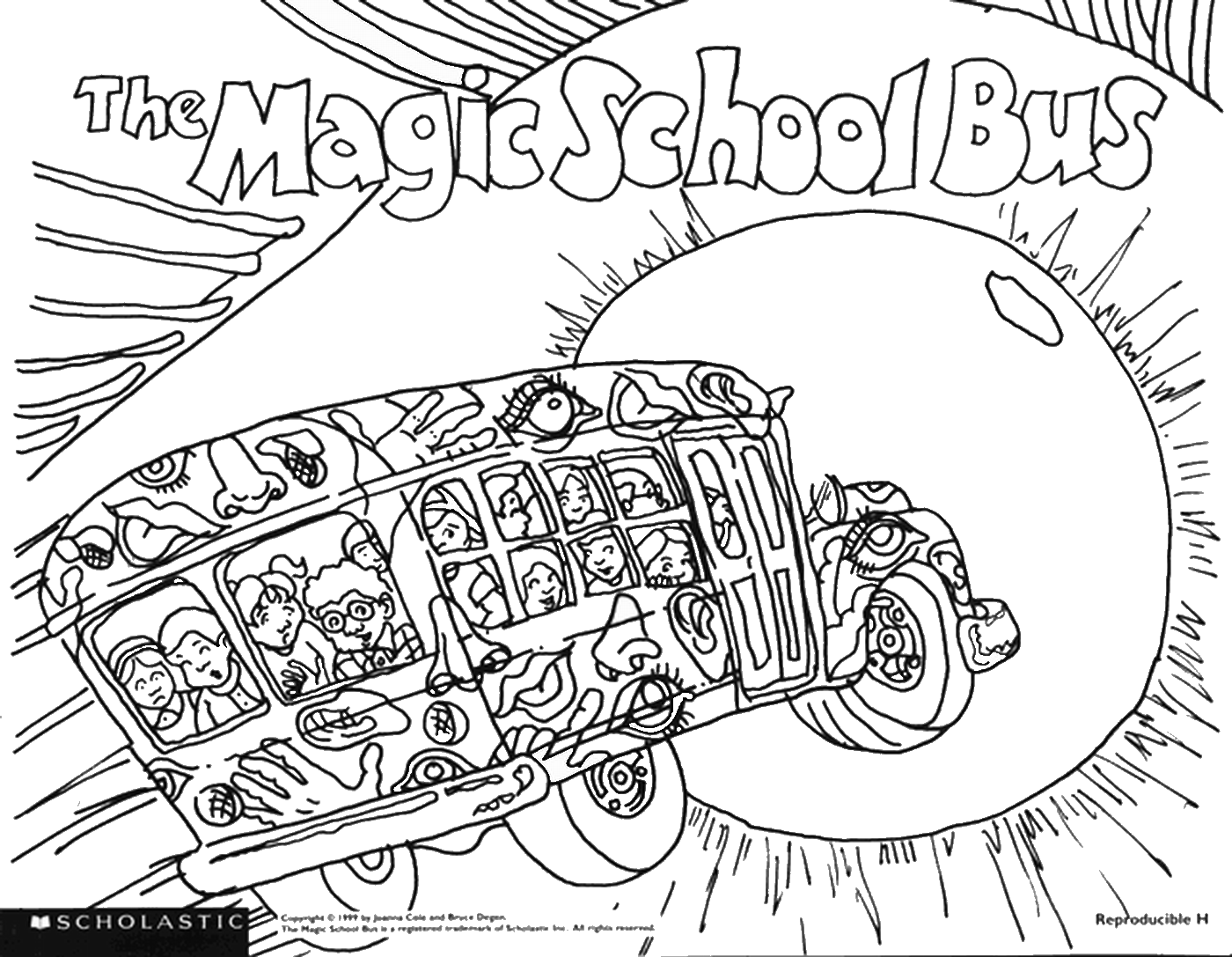 The Magic School Bus Coloring Pages - Coloring Home Inside Magic School Bus Worksheet