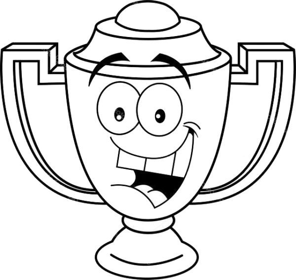 Free Trophy Coloring Pages Printable | Cartoon smile, Mothers day ...