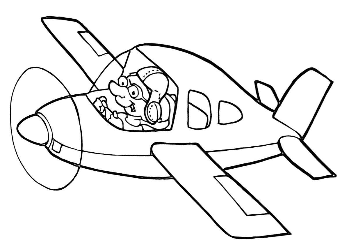 Pilot coloring pages | Coloring pages to download and print