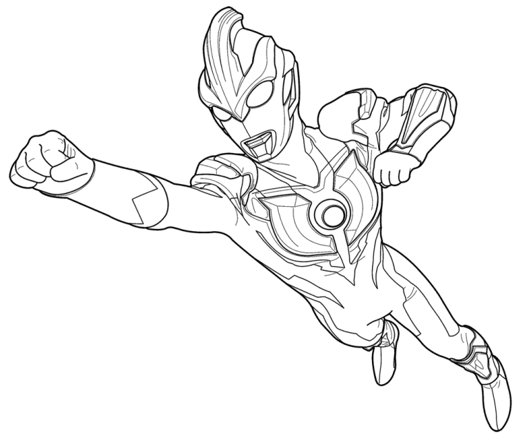 Ultraman Coloring Pages - Coloring Home
