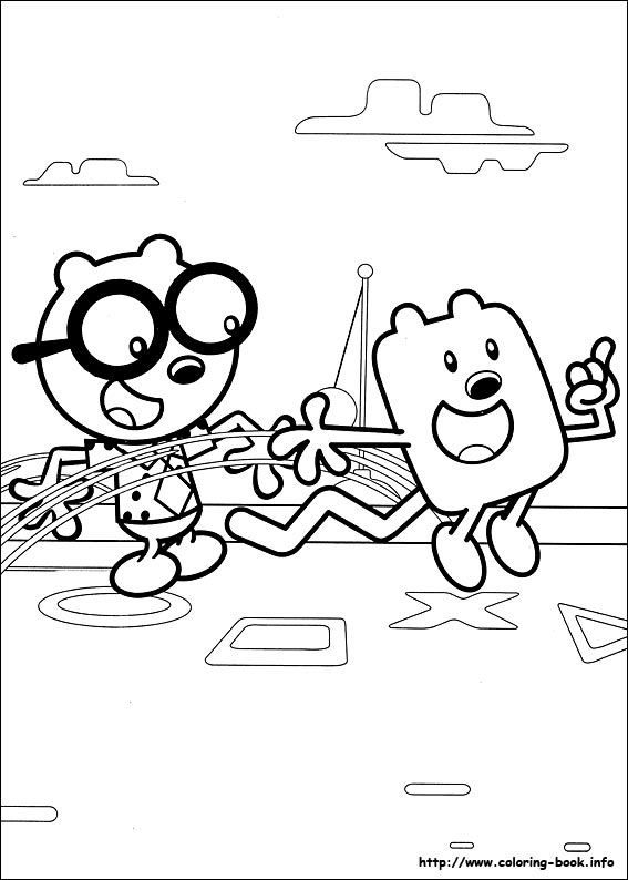 Wow Wow Wubbzy coloring pages on Coloring-Book.info