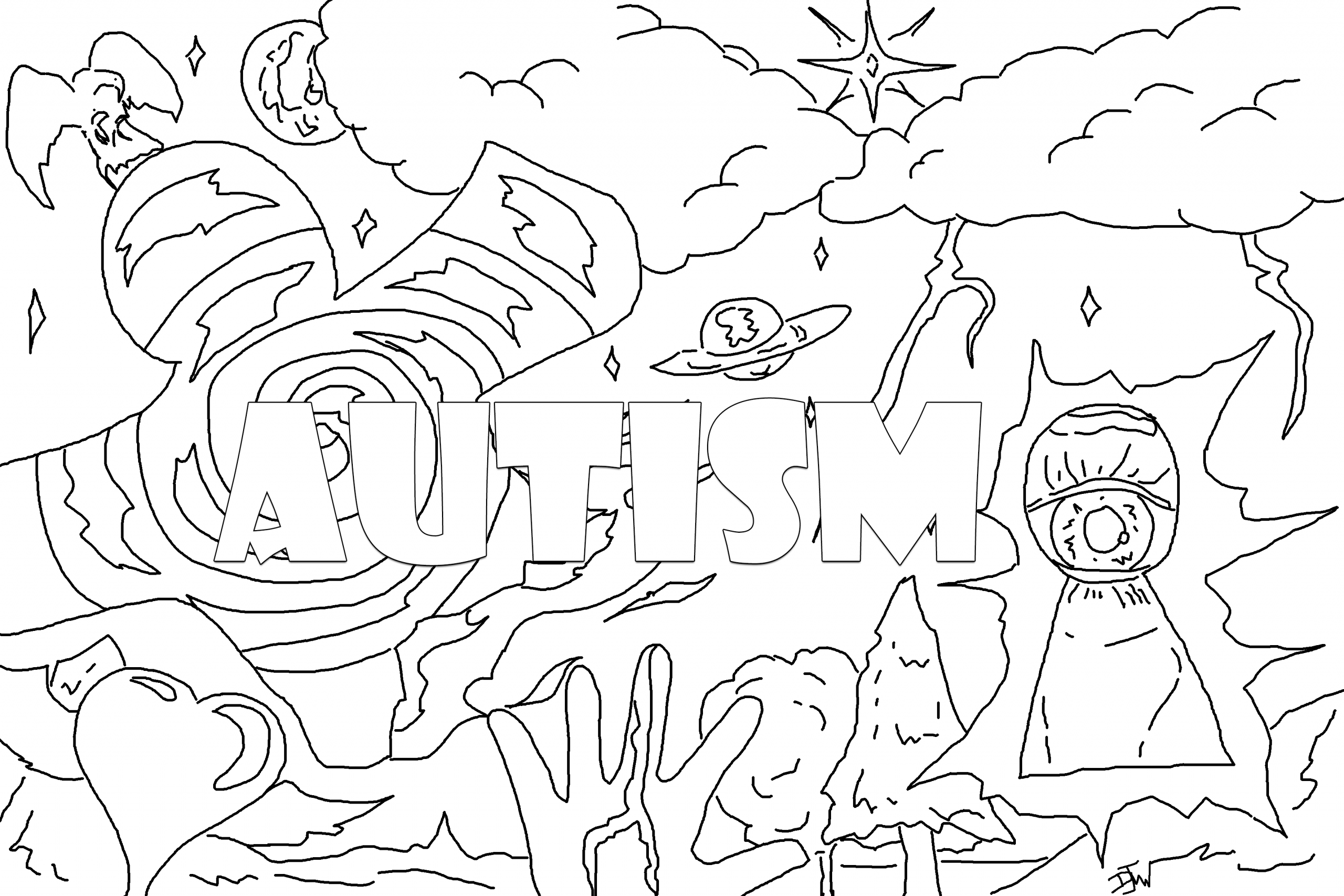 Autism Awareness Coloring Pages - Coloring Home