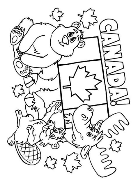 Canada Day Printable Coloring Pages | Coloring Page Blog