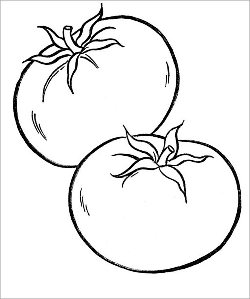 Tomatoes Coloring Pages - ColoringBay
