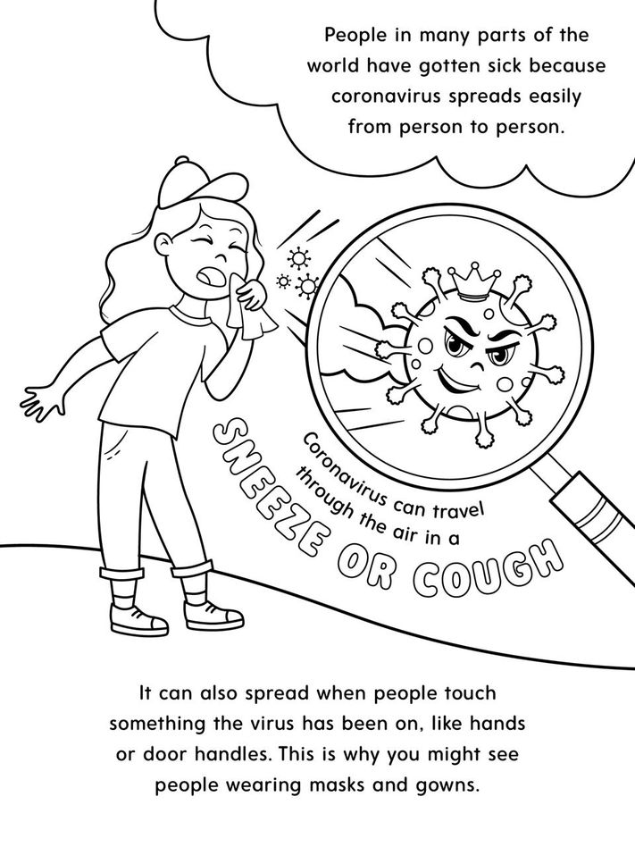 There Is A Coronavirus Coloring Book Designed To Help Children Cope With  The Pandemic