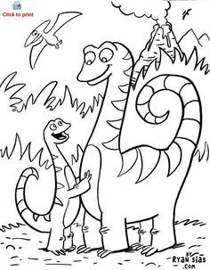 Dinosaur - Coloring Pages for Kids and for Adults