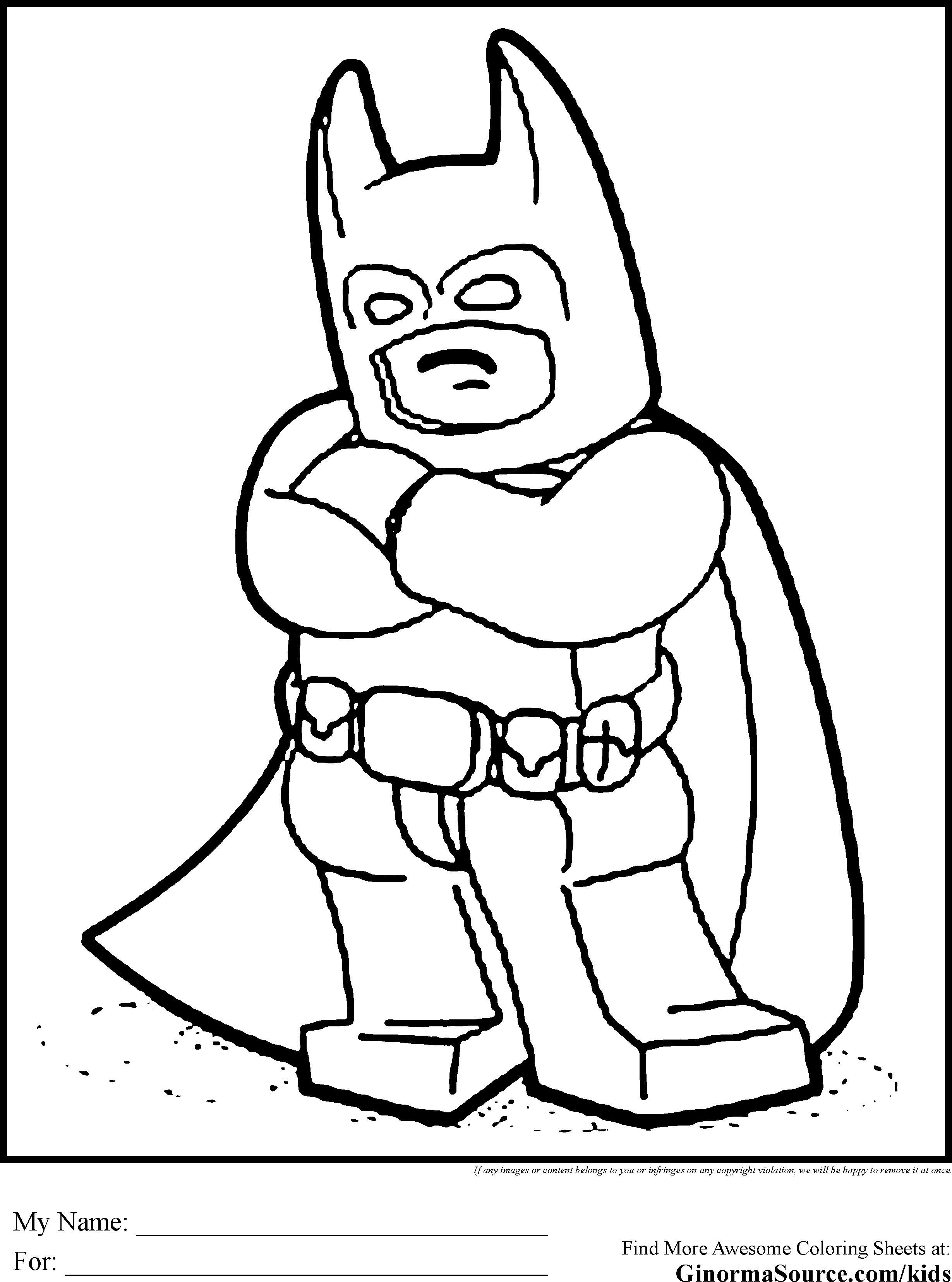 Lego Block Coloring Pages - Coloring Home