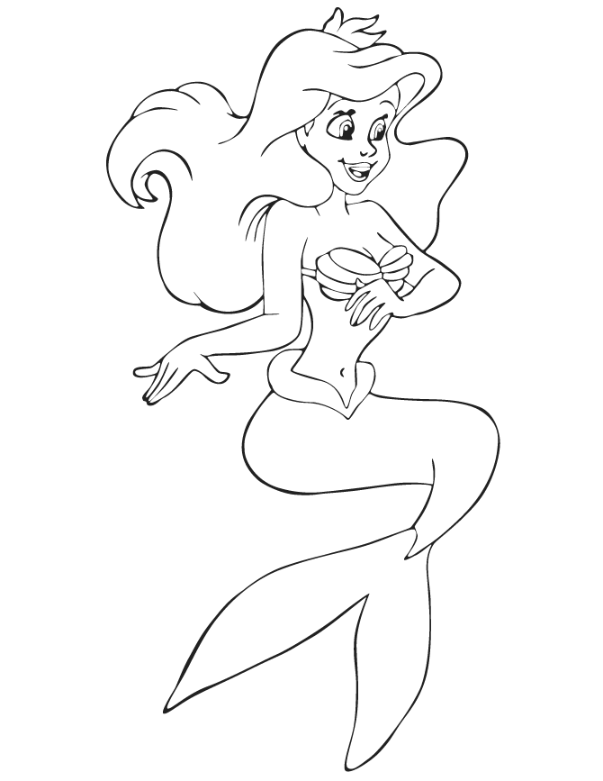 Free Printable Disney's The Little Mermaid Coloring Pages | H & M 