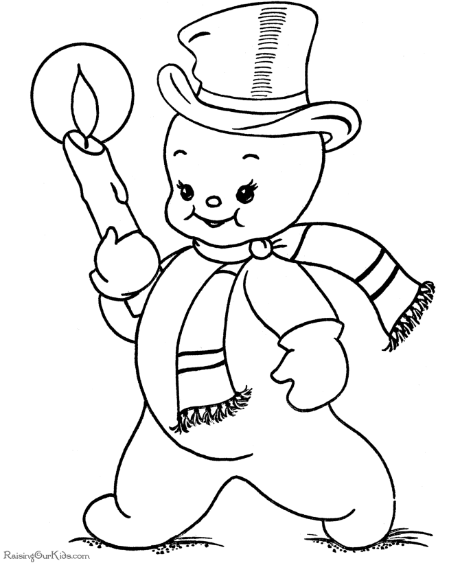 Free Snowman Coloring Pages 243 | Free Printable Coloring Pages