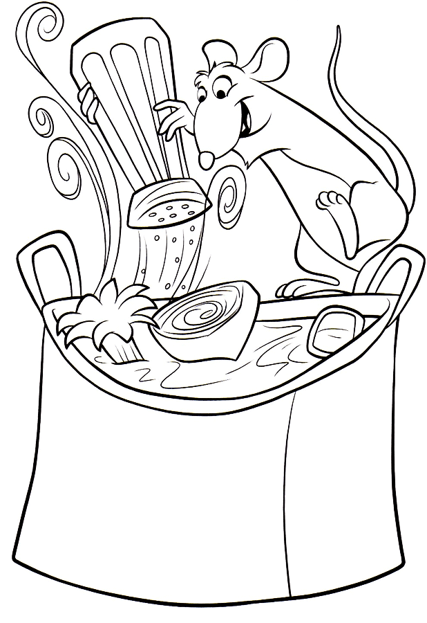 Coloring Page - Ratatouille coloring pages 36