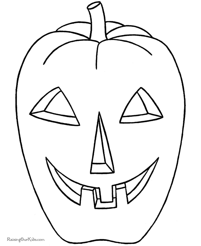 Printable child Halloween coloring pages - 005