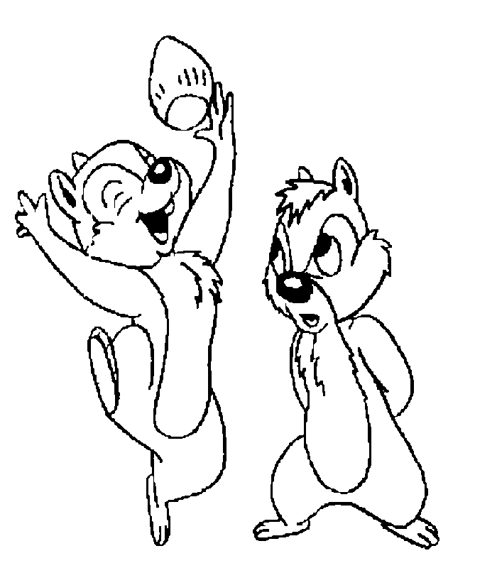 chip dale Colouring Pages (page 2)