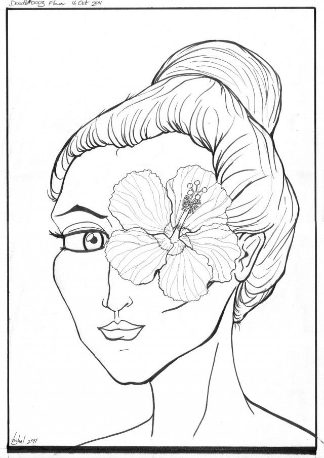 Hibiscus Coloring Pages Id 78359 WallPho 221425 Hibiscus Coloring 