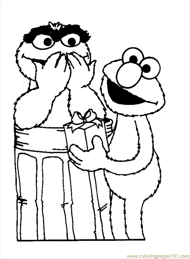 Coloring Pages Elmo Coloring Page 02 (Cartoons > Elmo) - free 