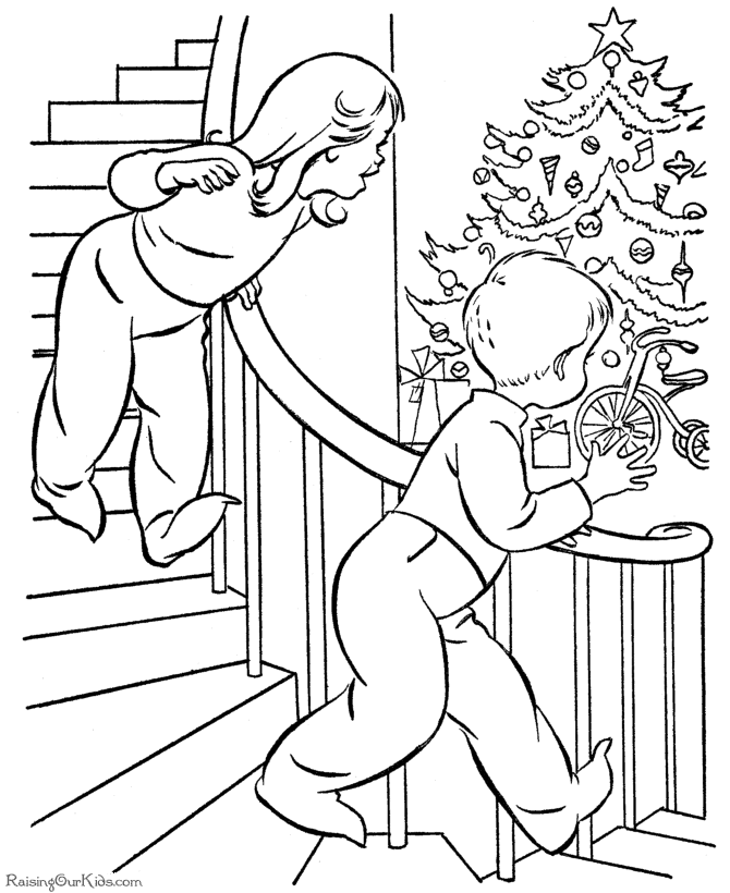 vintage christmas Colouring Pages (page 2)