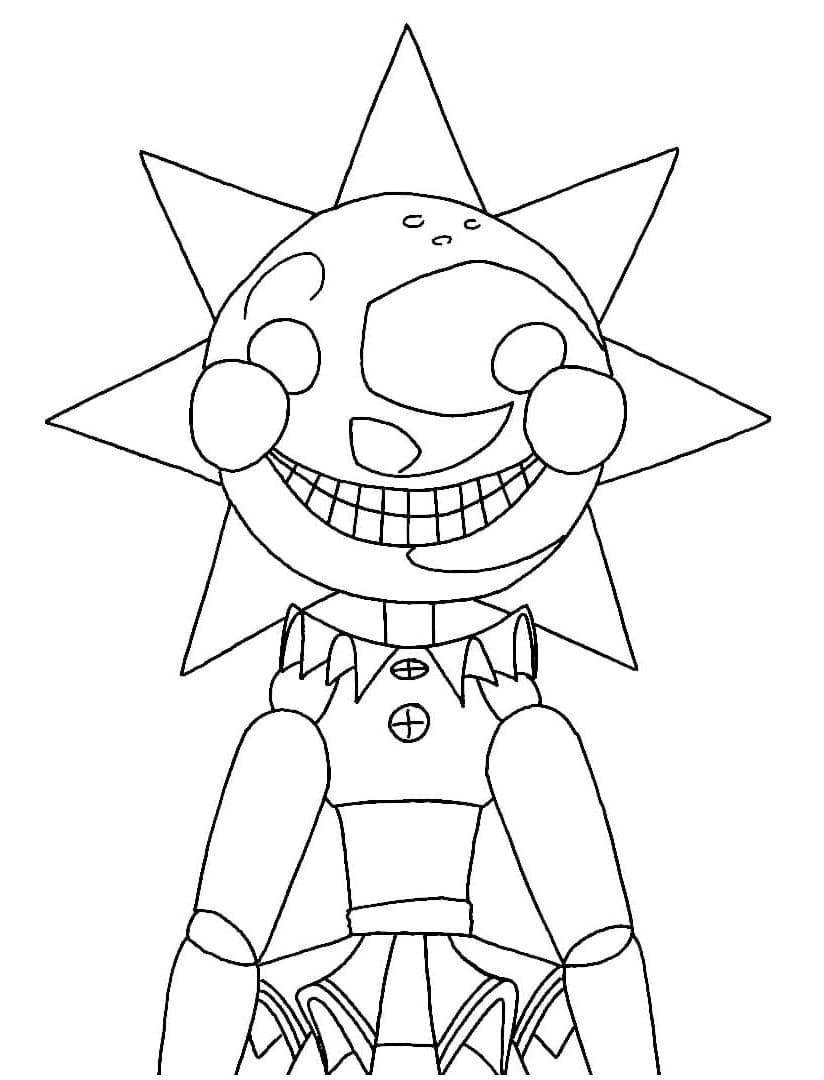 Print FNAF Sundrop Coloring Page Printable Coloring Page For Kids ...