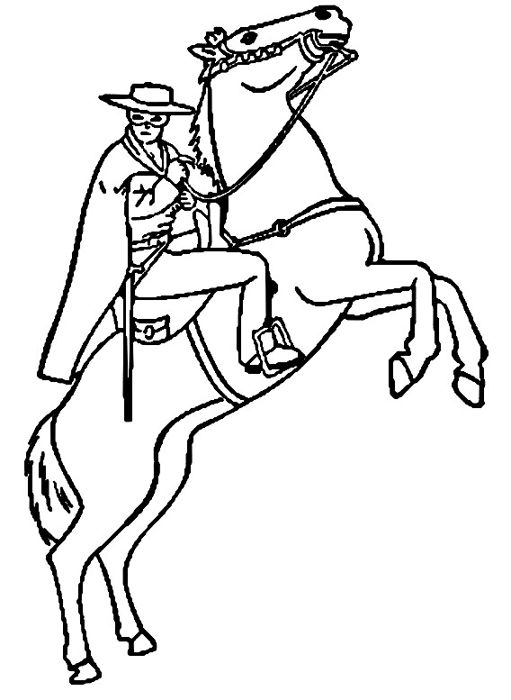 Drawing 8 from Zorro coloring page