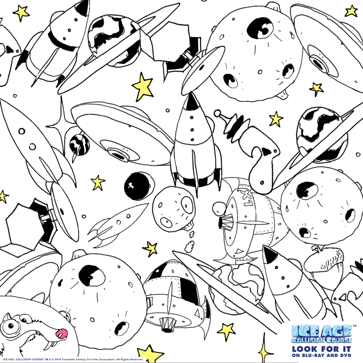 Ice Age Printable Coloring Page | Mama Likes This