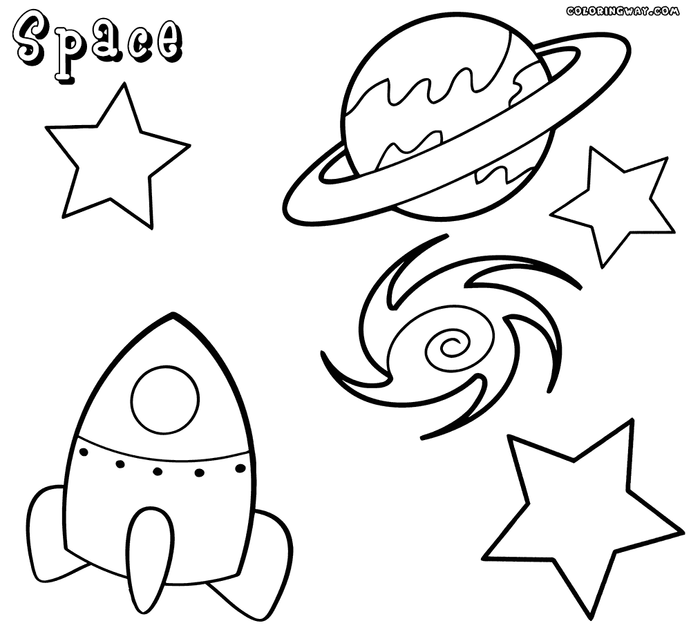 Space coloring pages | Coloring pages to download and print