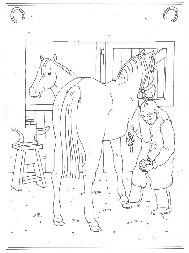 at the stables coloring pages  coloring home