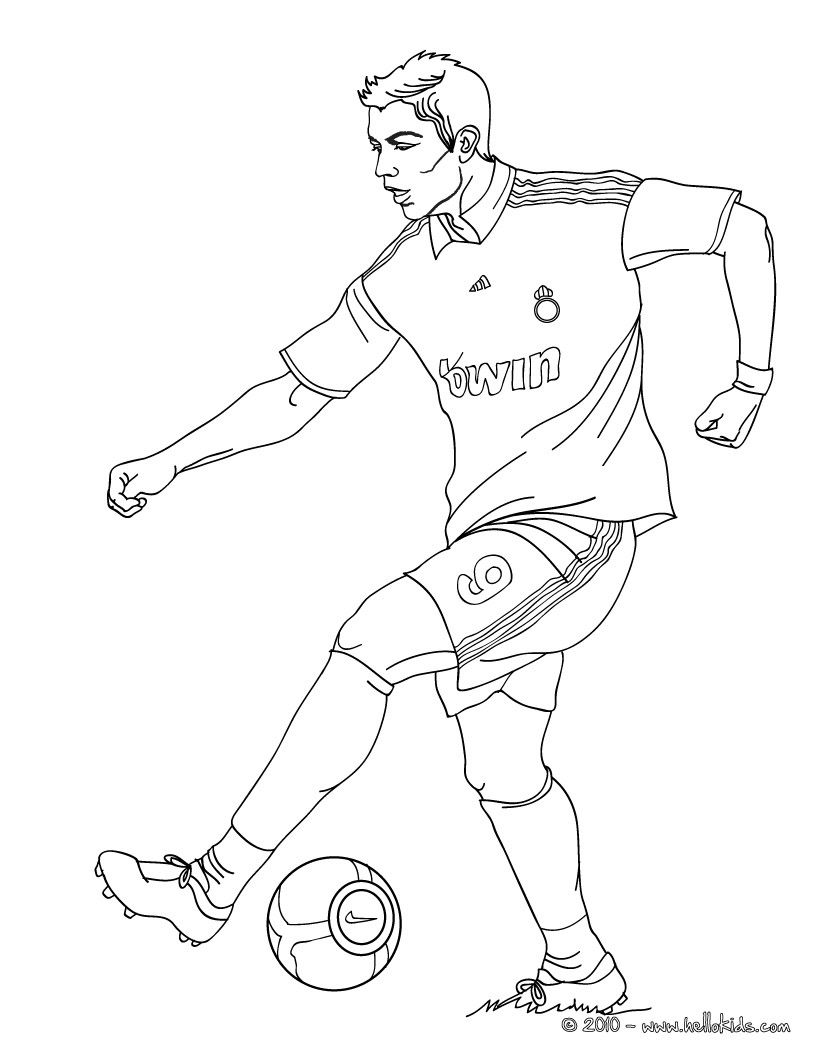 Coloring pages, Coloring and Soccer players