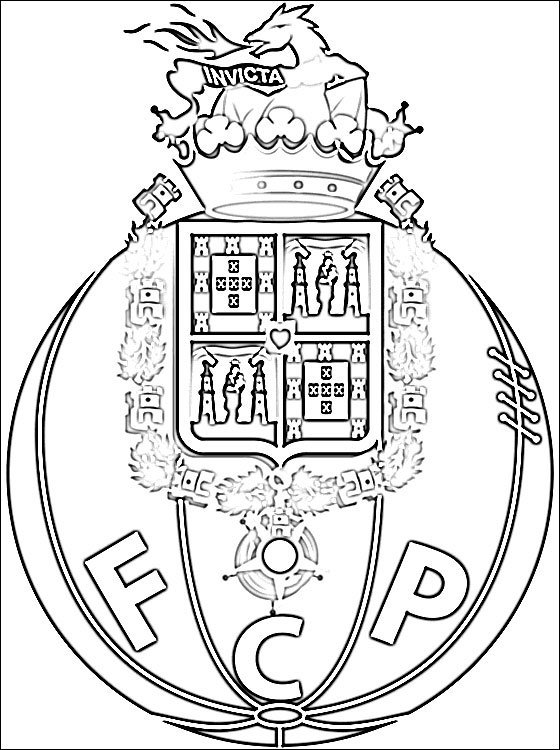 Coloring page F.C. Porto | Coloring pages