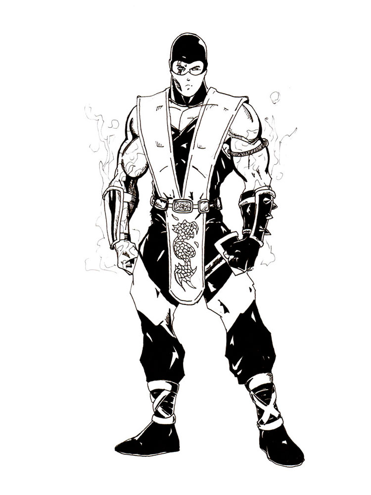 Sub Zero coloring pages. Free Printable Sub Zero coloring pages.