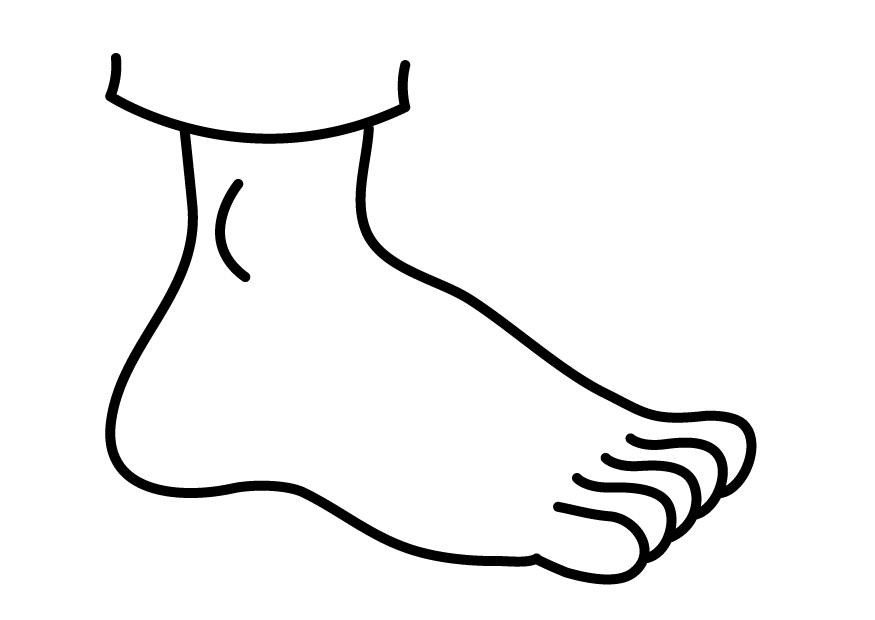 Coloring page foot - img 26917.