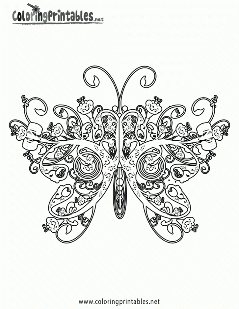 Coloring Pages For Adults Butterflies - Free coloring pages