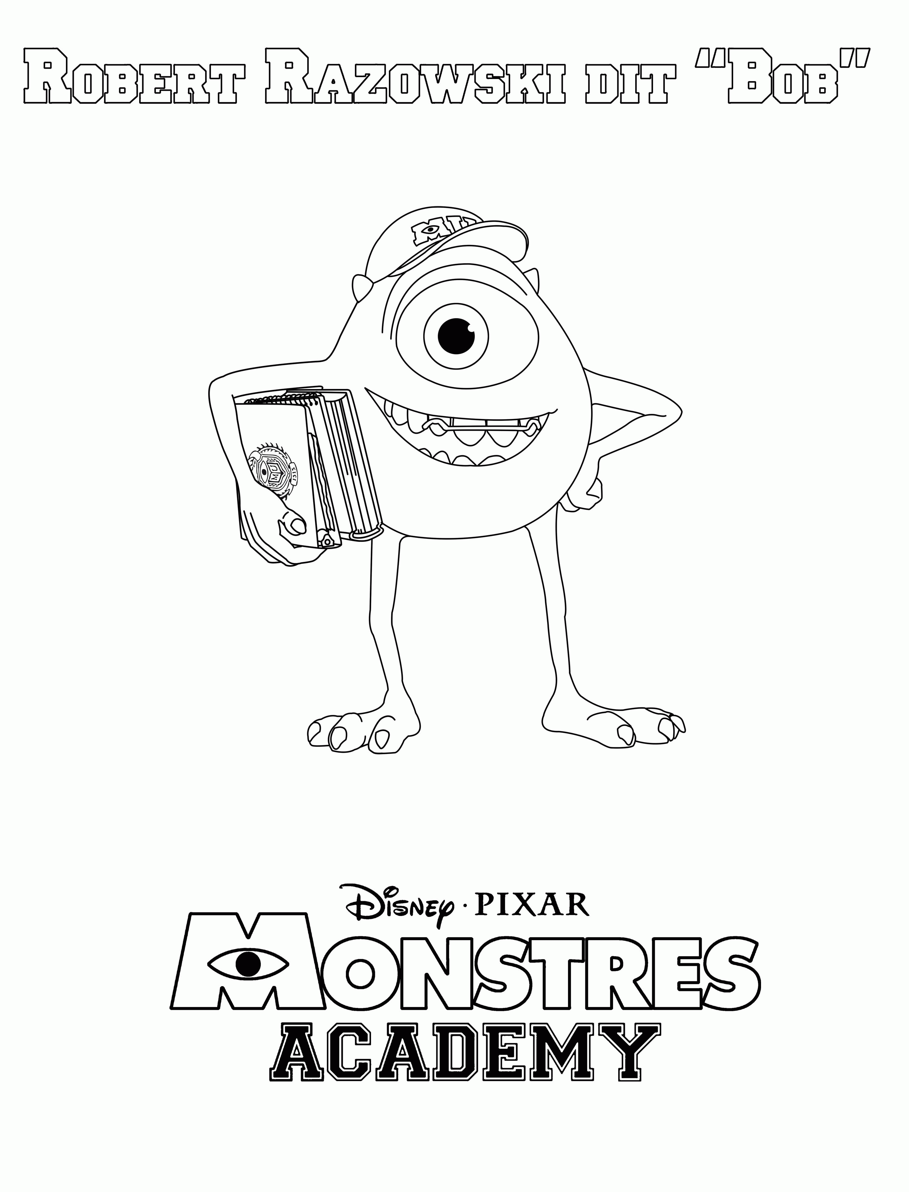 8 Pics of Monsters Inc Mike Wazowski Coloring Page - Mike From ...