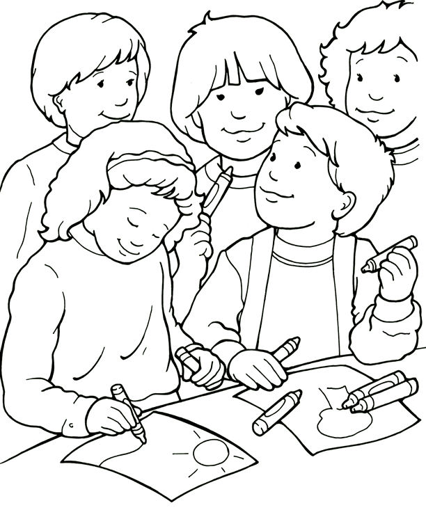 I can be a friend by being kind. - Sermons4kids Coloring Pages
