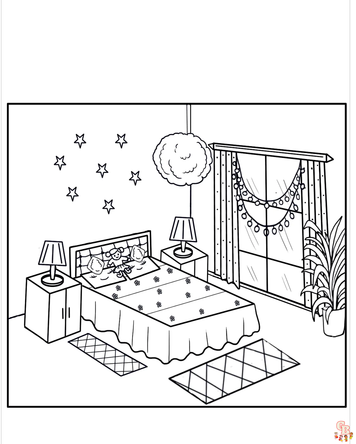 Relax and Unwind with Bedroom Coloring Pages - Free Printable
