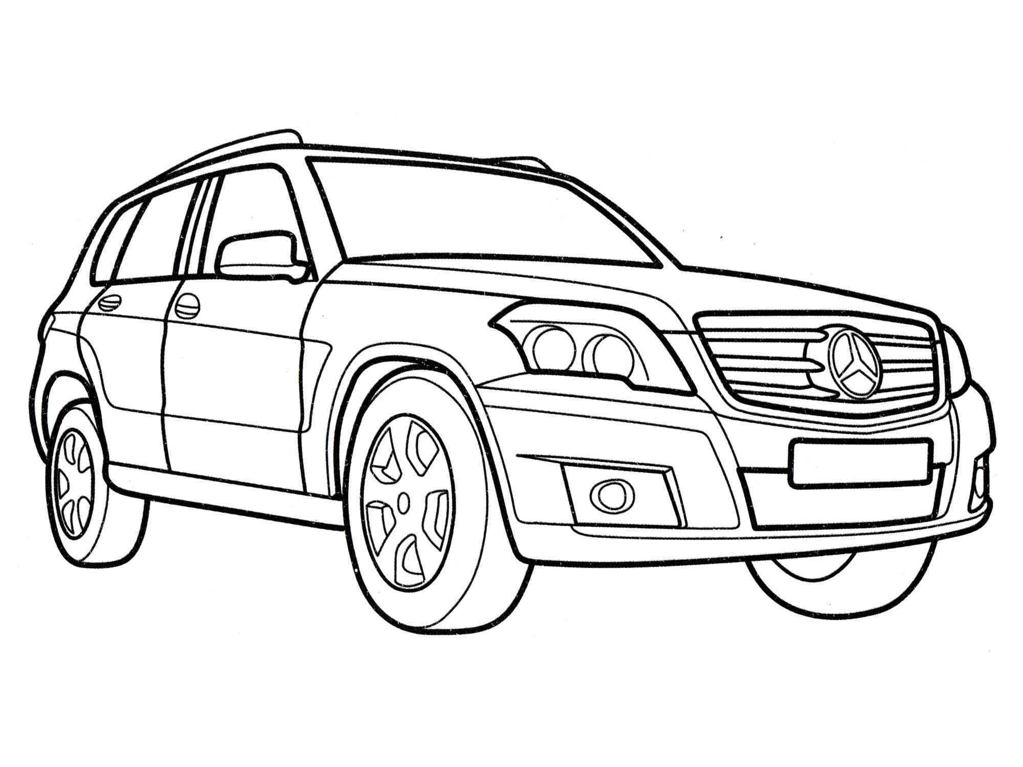 Mercedes Coloring Page. Free Printable Mercedes Coloring Page ...