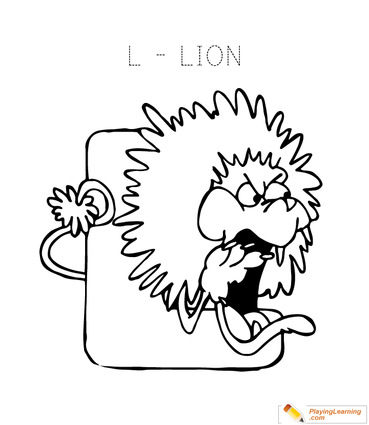 Letter L Coloring Page | Free Letter L Coloring Page