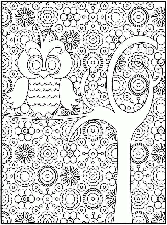 Kindergarten Free Coloring Pages Of Difficult Patterns, Degree ...
