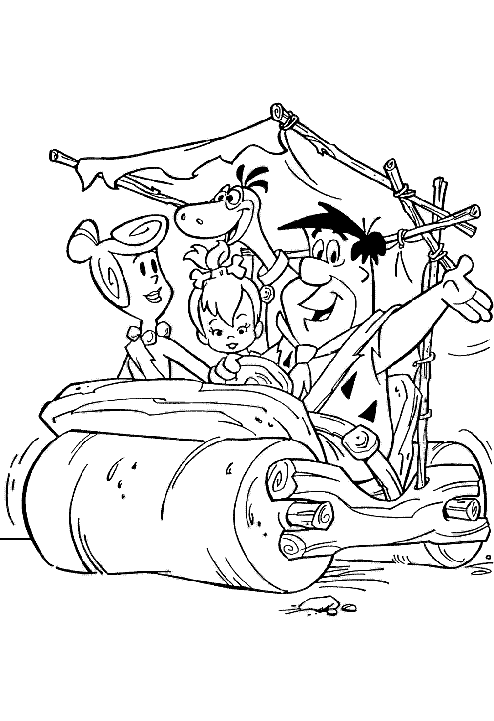the flintstones coloring pages | Only Coloring Pages