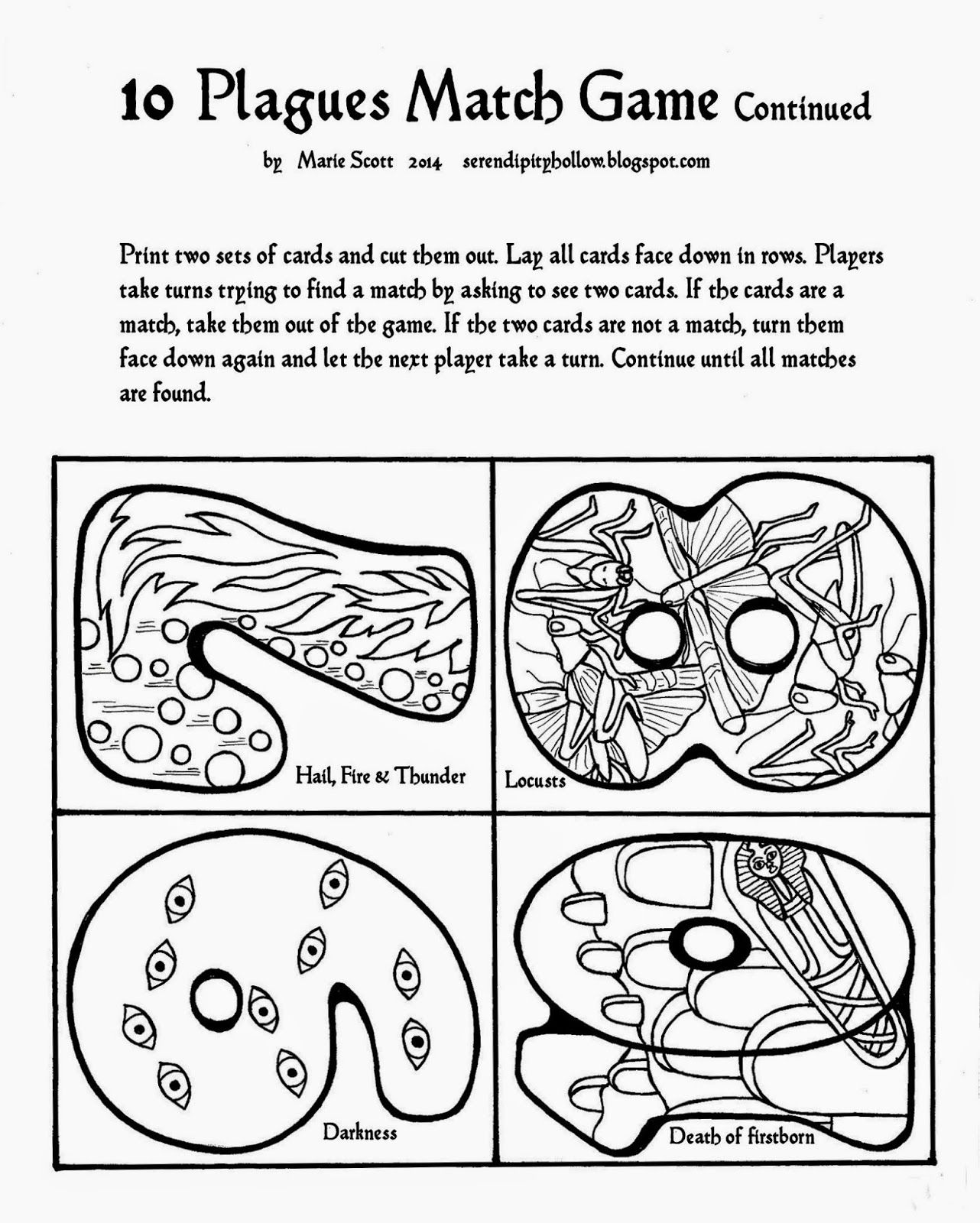 Ten Plagues - Coloring Pages for Kids and for Adults