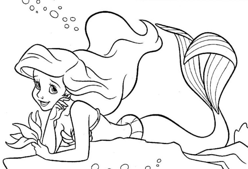 The little mermaid coloring pages to download and print for free