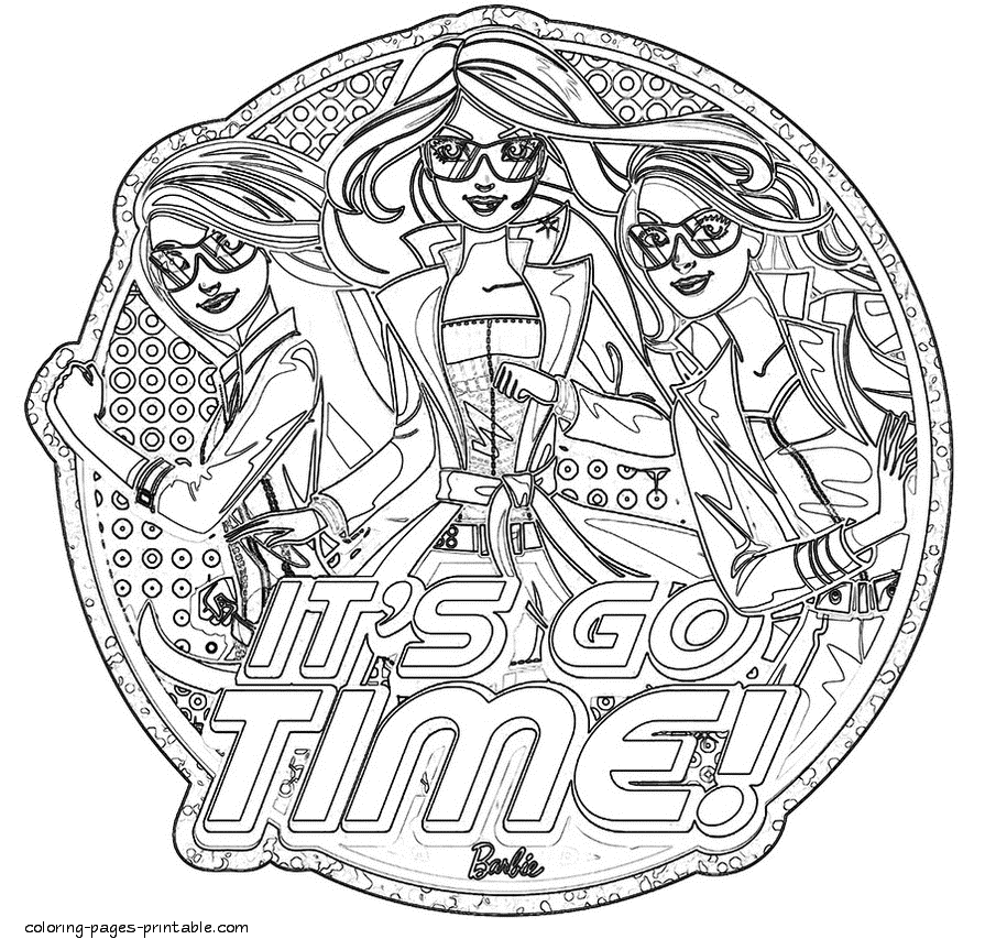 Coloring Pages Barbie Spy Squad - High Quality Coloring Pages