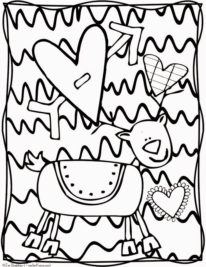 FREE: Christmas Doodle Coloring Pages – Teacher KARMA