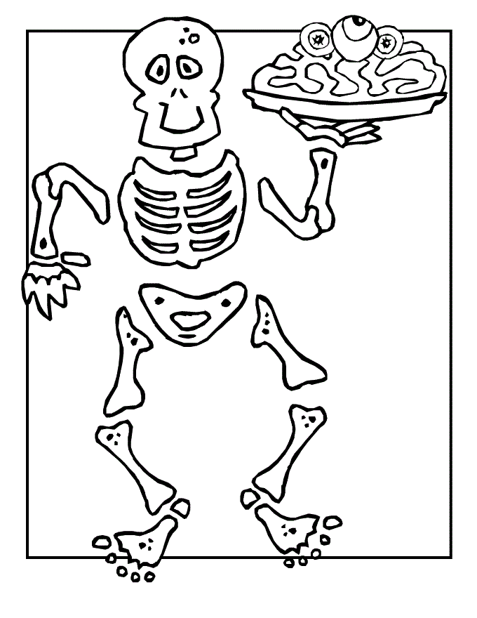 Free Printable Skeleton Coloring Page Latest - Coloring pages