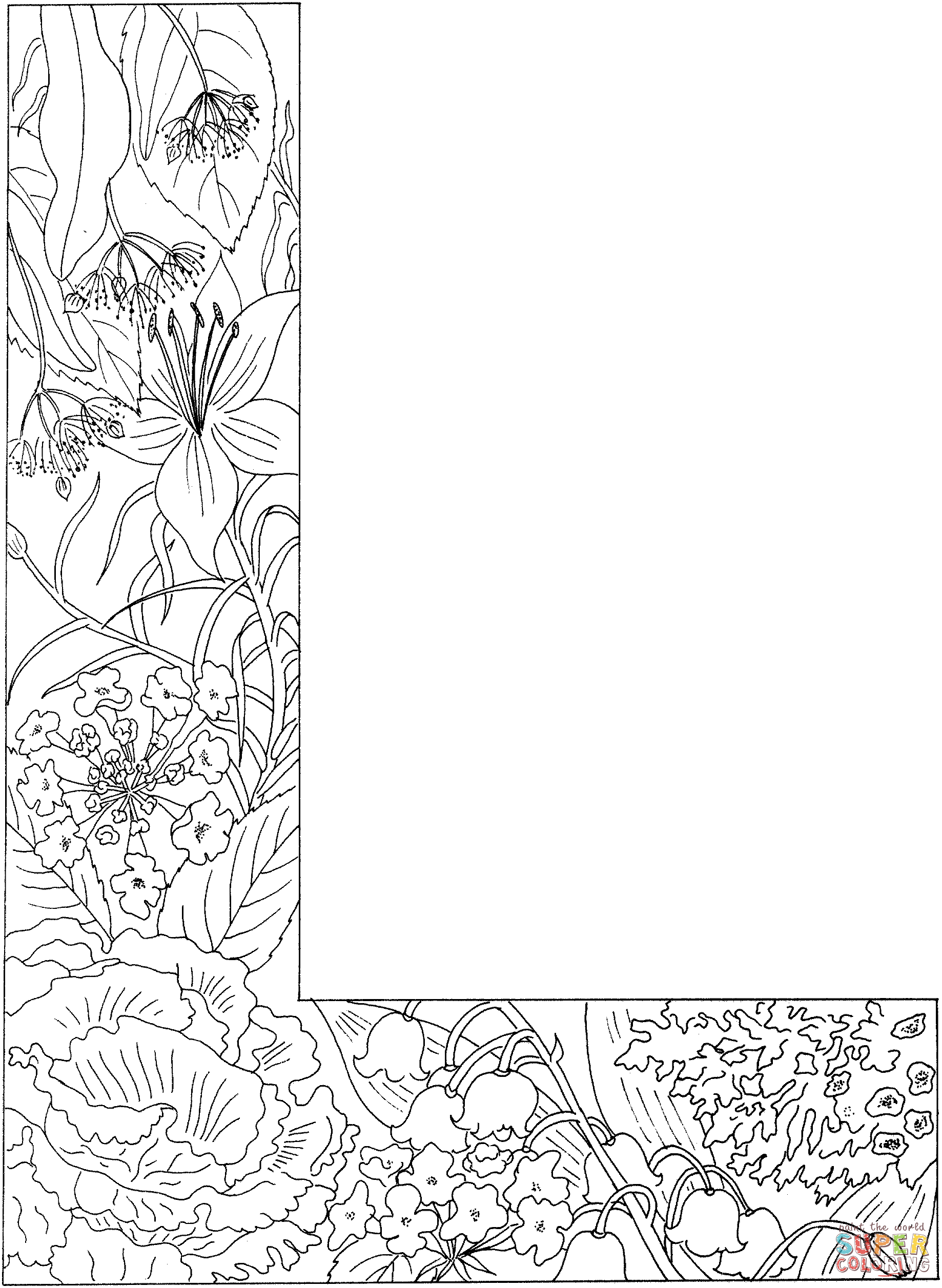 Letter L coloring page | Free Printable Coloring Pages
