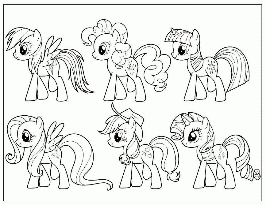 Education Coloring Pages My Little Pony Friendship Is Magic Az ...