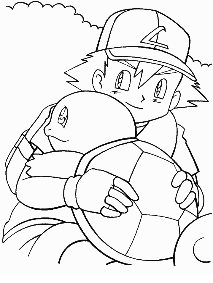 Squirtle Coloring Page