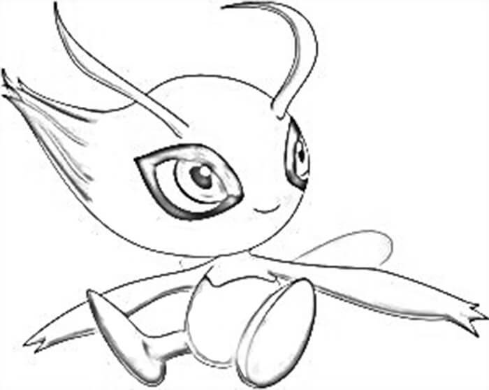 Celebi 6 Coloring Page - Free Printable Coloring Pages for Kids