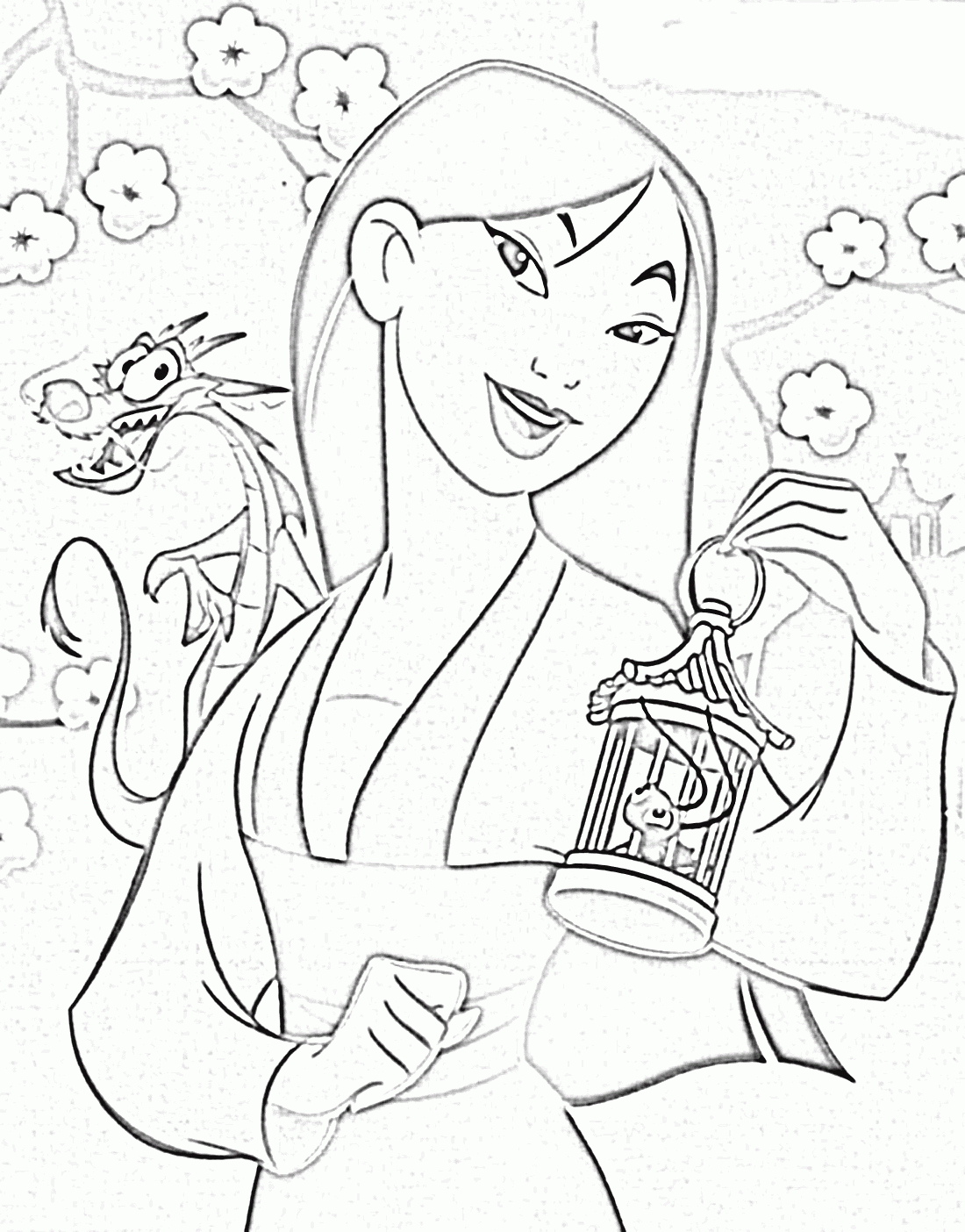 Disney Mulan And Friends Coloring Pages Coloring Pages For Kids ...