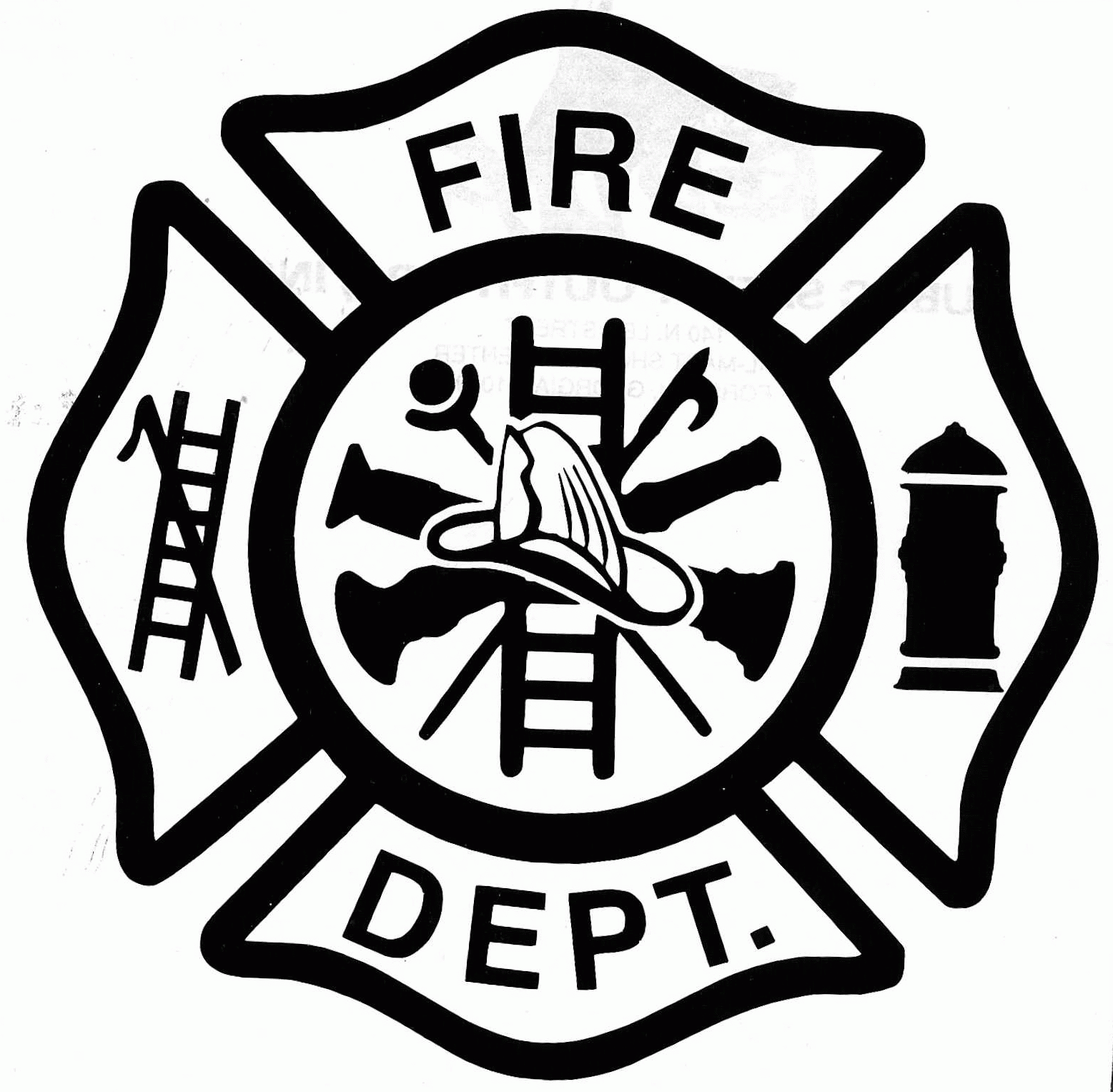 fireman badge coloring page