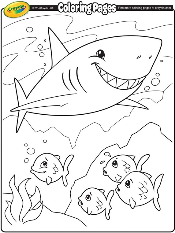 Shark Coloring Page | crayola.com